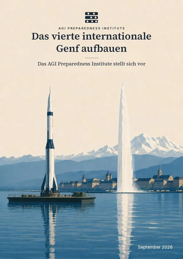 Titelseite des Berichts: Das vierte internationale Genf aufbauen
